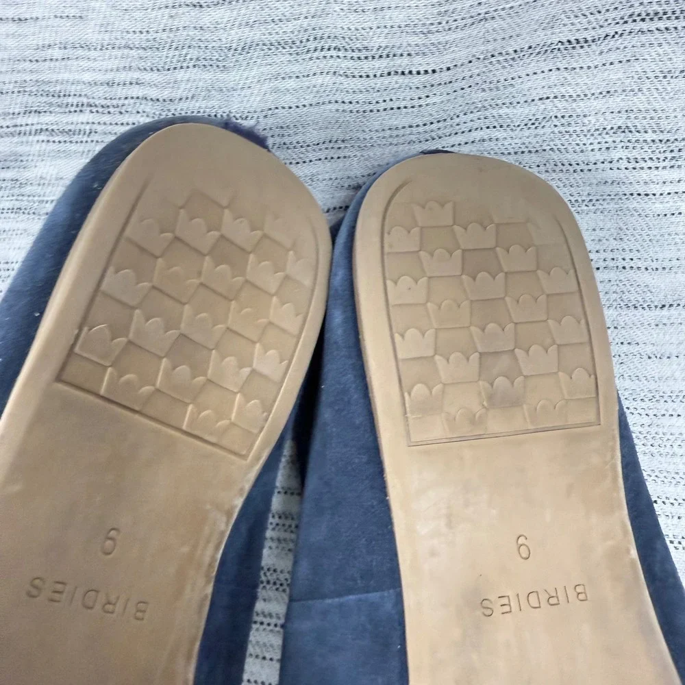 Birdies Black Suede Loafers‎ Flats Size 9 Cushioned Comfort Basic Career Capsule